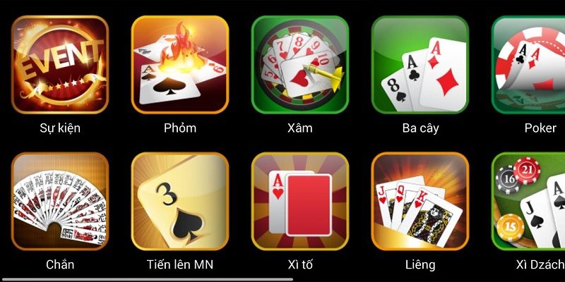 Các tựa game bài Thabet ấn tượng 